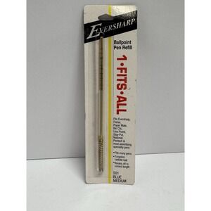VTG EVERSHARP BALLPOINT PEN REFILL 1 FITS ALL S01 MEDIUM BLUE‎ NOS